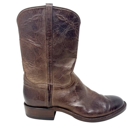 Kemo Sabe Mad Dog Roper Western Boots Mens 9.5 EE Brown Leather Handmade - Picture 3 of 15